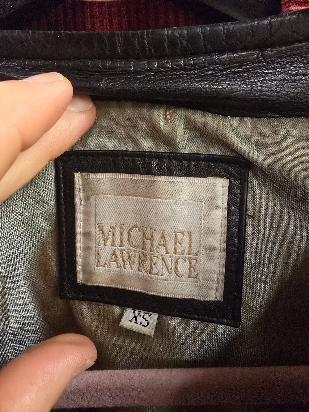 Michael Lawrence Genuine Leather Jacket Women's XS Black Fitted Zip Front - Picture 6 of 6